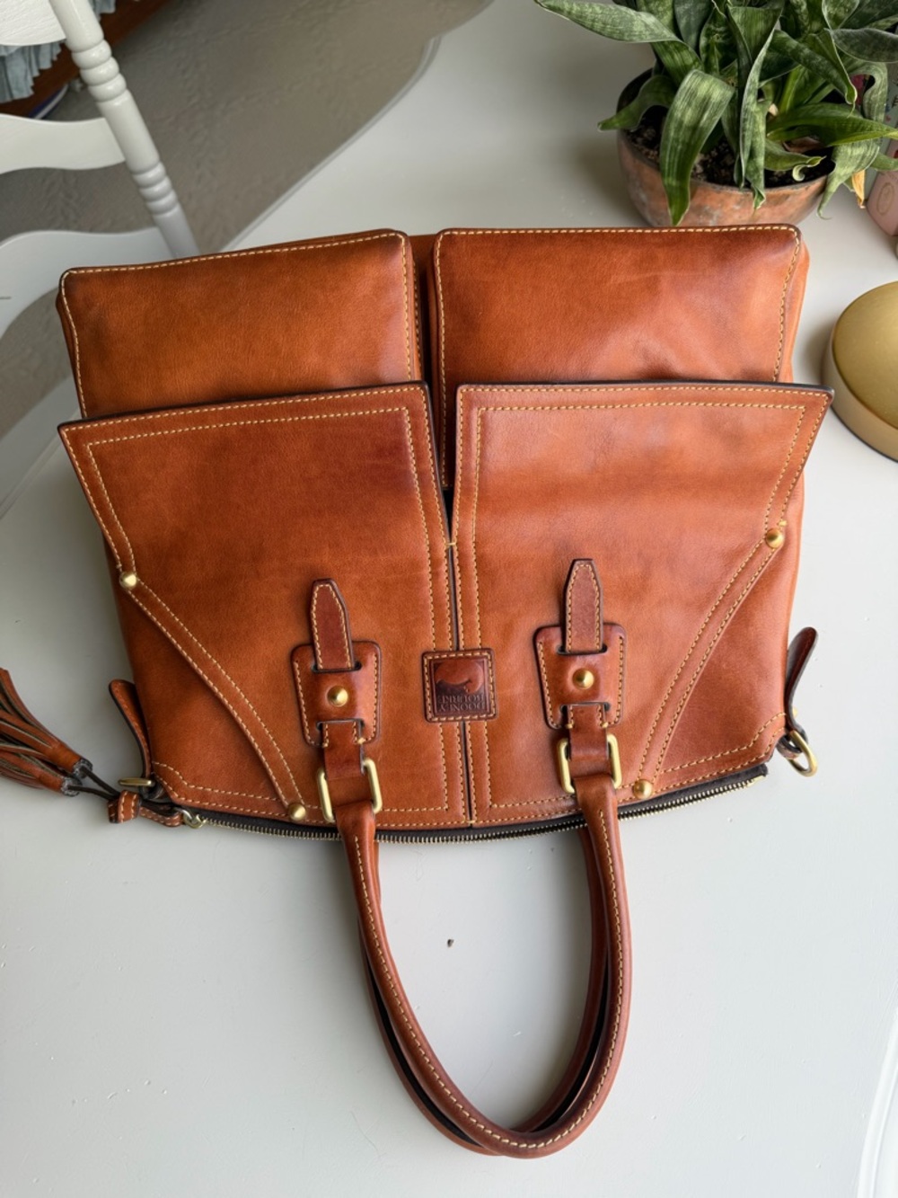 Dooney & Bourke Clayton Florentine satchel - Picture 15 of 15